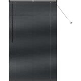 vidaXL Okenska roleta z zavesami Drugo Črna 105 x 175 cm Aluminij | Shoptok.si