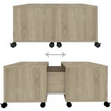  Stolić za kavu boja hrasta sonome 75 x 75 x 38 cm od iverice | shoptok.hr