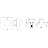 Steinel 079680 - senzor pokreta is 345 knx, četvrtast, beo | Eponuda.com