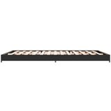  Okvir kreveta crni 120 x 200 cm od konstruiranog drvo i metal | shoptok.hr
