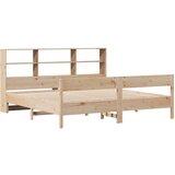 vidaXL Knjižna postelja brez vzmetnice 180x200 cm trdna borovina | Shoptok.si