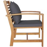  Stolica s jastukom 2 Komad Smeđa i tamno siva 65 x 60 x 76,5 cm | Eponuda.com