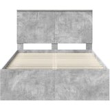  Konstrukcija postelje Beton 120 x 200 cm Masivno borovo les, (5000103550) | Shoptok.si