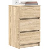  Noćni ormarić s 3 ladice sonoma hrast 39x35x65 cm | shoptok.hr