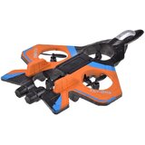  LED dron u obliku borbenog aviona na daljinsko upravljanje, narančasti | shoptok.hr
