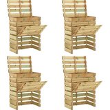 vidaXL Komposter s letvicama 4 pcs Zelena 110 x 58 x 113 cm - 4 Cijene