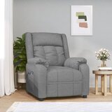 vidaXL Električni naslonjač od tkanine svjetlosivi | shoptok.hr