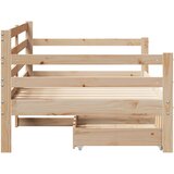  Dnevni krevet s ladicama bez madraca bijeli 80x200 cm masivno drvo | shoptok.hr