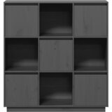  Visoka komoda siva 110,5x35x117 cm od masivne borovine | shoptok.hr