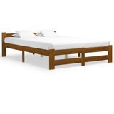 Maison Chic Posteljni okvir - Dvoposteljna postelja - Zakonska postelja medeno rjav iz trdne borovine 120x200 cm-J14687, (21765504) | Shoptok.si