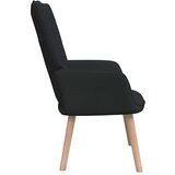  Stolica za opuštanje od tkanine crna | shoptok.hr
