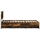  Krevetna konstrukcija Dimljeni hrast 90 x 190 cm | Shoptok.si