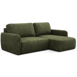 Makamii Zelena sklopiva/s prostorom za odlaganje kutna garnitura od šenila (s desnim kutom/s ležaljkom) Lilo – | shoptok.hr