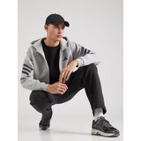 Adidas Športna jopa na zadrgo siva / črna | Shoptok.si