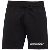 Mitchell & Ness Sportske hlače crna / bijela