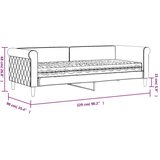 vidaXL Dnevni krevet s madracem svjetlosivi 80 x 200 cm baršunasti | shoptok.hr