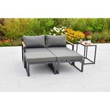 Gardenson VRTNI SET LINDOS aluminij barve grafita, siva, naravne barve | Shoptok.si
