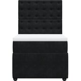  Box spring krevet s madracem crni 90x200 cm baršunasti | shoptok.hr