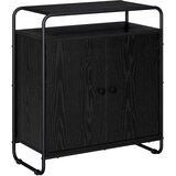  Komoda Crni hrast 68 x 35 x 75 cm Konstruirano drvo Slike