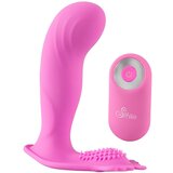 Sweet Smile SMILE G-Spot Panty - vibrator, ki ga je mogoče polniti, z radijskim nadzorom (roza) | Shoptok.si
