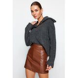 TRENDYOLMILLA ženska suknja model TWOAW24ET00154, braon-braon Cene
