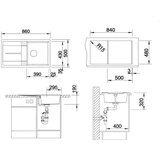 Blanco 513212 Metra 5 S pomivalno korito iz umetnega kamna | Shoptok.si