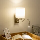  Brilagi - LED zidna lampa NUBILA 1xE27/25W/230V + LED/3W hrom/bela | Eponuda.com