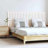  Zidno uzglavlje bijelo 159,5x3x60 cm od masivne borovine | shoptok.hr
