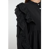 Trendyol Black Plain Lace Detailed Mini Woven Dress | Shoptok.si