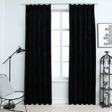 vidaXL Zavjese za zamračivanje 2 kom baršunaste crne 140 x 245 cm Cijene
