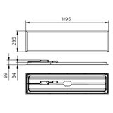 Philips LED panel za spu&amp;scaron;teni plafon PROJECTLINE LED/36W/230V 4000K 119x29,5 cm Slike