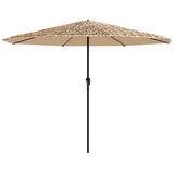  Vrtni suncobran s čeličnom šipkom smeđi 388x388x248 cm | shoptok.hr