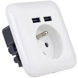 Kućna utičnica sa USB priključkom, francuski tip, 250V/16A | Eponuda.com