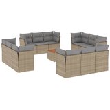  13-dijelni set vrtnih sofa s jastucima poliratan Bež | shoptok.hr