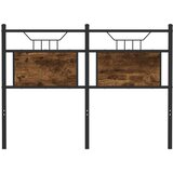  Zamjensko uzglavlje dimljena boja hrasta 120 cm konstruirano drvo i čelik | shoptok.hr