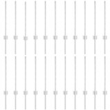 vidaXL Ograjni stebri 22 pcs srebrna 100 cm Jeklo, (5000097590) | Shoptok.si