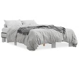  Okvir kreveta boja hrasta 120x200 cm konstruirano drvo i metal Siva 120 x 200 cm | shoptok.hr