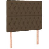 Krevet s oprugama i madracem tamnosmeđi 90 x 190 cm od tkanine | shoptok.hr