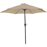 aluminijumski suncobran 270 cm bež