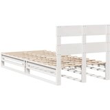  Okvir kreveta bez madraca bijeli 90 x 200 cm masivna borovina | shoptok.hr