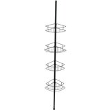 Wenko 24568100-Ugaona polica DOLCEDO 31x230 cm inox/crna Cene