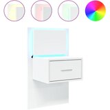 Furnova Stenska nočna omarica z LED lučkami bela, (21927001) | Shoptok.si