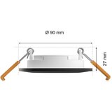 Philips LED/ugradbena stropna svjetiljka 8 W Slim – | shoptok.hr