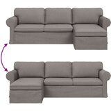 SOFA Kavč Taupe Splošne dimenzije: 245 x 138 x 80 cm (Š x G x V), (5000145405) | Shoptok.si
