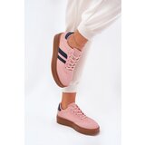 EVENTO Boto Women's Platform Sneakers Made Of Eco Leather Pink Ediriella | shoptok.hr