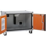 Cemo Varnostna omara za polnjenje akumulatorjev BASIC, z nogami, višina 620 mm, 230 V, oranžne/sive barve | Shoptok.si