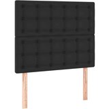  Uzglavlje crno 80x5x118/128 cm od umjetne kože | shoptok.hr
