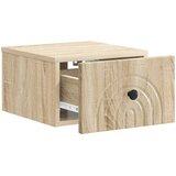  Noćni ormarić za montažu na zid Hrast sonoma 33 x 34,5 x 20 cm | Eponuda.com