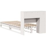 vidaXL Knjižna postelja brez vzmetnice bela 90x190 cm trden les | Shoptok.si