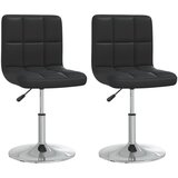 Maison Chic Jedilni stoli - Vzorci stoli 2 kosa črno umetno usnje A267, (22032542) | Shoptok.si